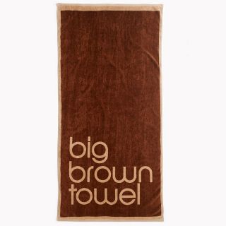 Big Brown Beach Towel