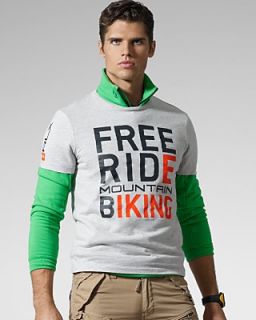 RLX Ralph Lauren Short Sleeved Free Ride Cotton Jersey Crewneck