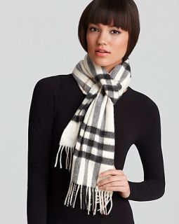 Burberry Giant Check Cashmere Scarf, 12 X 67