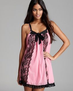 betsey johnson tricot lace panel slip price $ 75 00 color pink