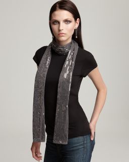 Aqua Jill Allover Sequin Scarf