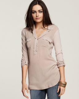 splendid shirt pocket henley price $ 88 00 color almond size select