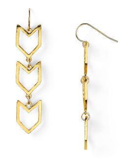 gorjana chevron drop earrings price $ 70 00 color gold quantity 1 2 3