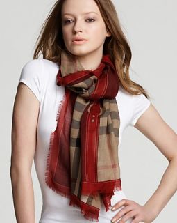 Burberry Oblong Haymarket Border Scarf