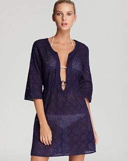 echo eyelet ring dress swimsuit coverup price $ 98 00 color indigo