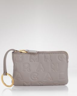 pouch dreamy logo leather price $ 88 00 color iron quantity 1 2 3 4