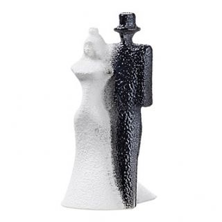kosta boda catwalk bride groom price $ 125 00 color white black