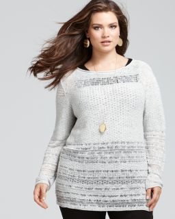 Lafayette 148 New York Plus Size Textured Sweater
