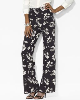 floral pants price $ 109 00 color black cream size select size 2 4 6