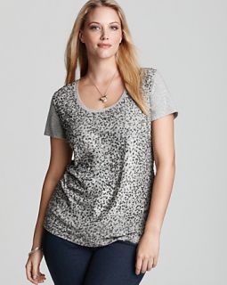 Lafayette 148 New York Plus Size Sequin Front Tee