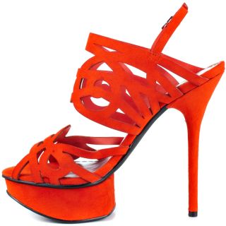 Bebes Orange Promise   Coral Suede for 129.99
