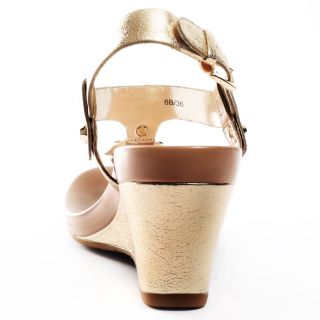 Amos Wedge   Gold and Light Clay, BCBG, $71.99