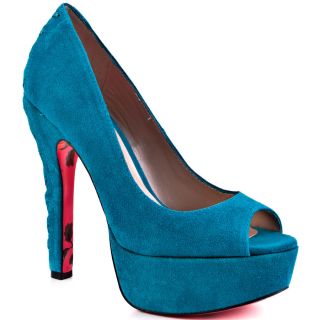 Betsey Johnsons Blue Sita   Teal Suede for 99.99