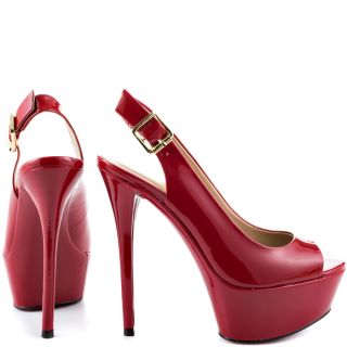 Paris Hiltons Red Nia   Red Patent for 99.99