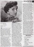 Kay Starr Authentic Signed Original Autographed Jazz