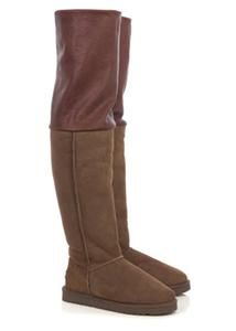 Love Collective Brown Tall Slouch Thigh High Boot 7 Katie Price