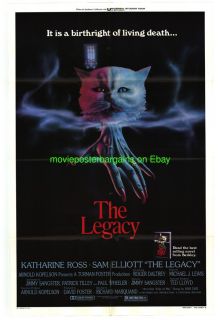 The Legacy Movie Poster 27x41 Original Horror 1978