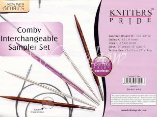 Knitters Pride Comby Interchangeable Circular Needle Sampler Set