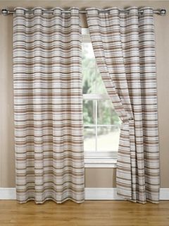 Linea Lennox stripe natural curtain range   