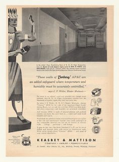 1952 DWG Cigar Keasbey Mattison Century Asbestos Ad