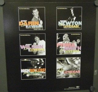 Live from Vegas Double Sided Mini Promo Poster Flat Elvis Sinatra Dean