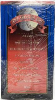 Baseball A Film by Ken Burns Nine Inning Boxed Set VHS 9 Tape Set