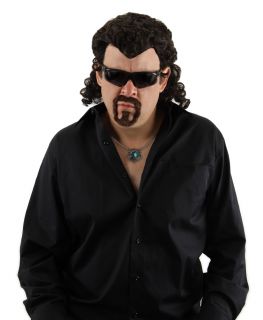Kenny Powers Eastbound and Down Costume Mullet Wig Sunglasses Goatee