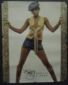 Kelly Rowland Promo Poster Simply Deep 2002 Destinys Child Member