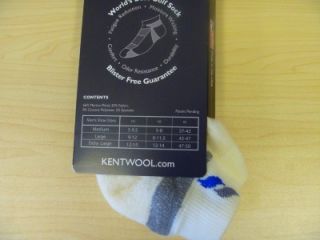 New Kentwool Mens Tour Profile Golf Socks Natural Large