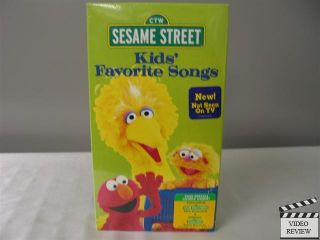 Sesame Street Kids Favorite Songs VHS New SEALED 074645159133
