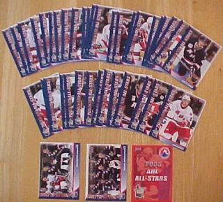 2005 AHL Hockey All Star Classic 48 Trading Card Set Loaded