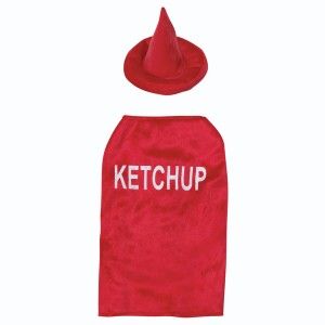 Casual Canine Ketchup Bottle Halloween Dog Costume