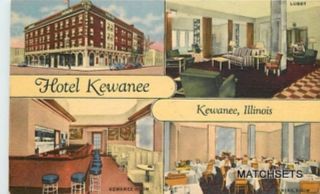 Kewanee Illinois Hotel Kwanee Linen Multi View Curt Teich Postcard