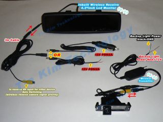 Wireless Reverse Camera Kit Car for Kia Rio 2012