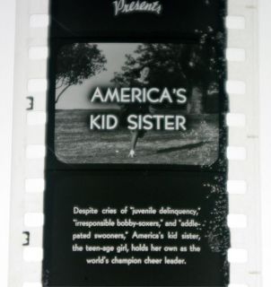 50s Coronet Magazine Slide Film Filmstrip Americas Kid Sister
