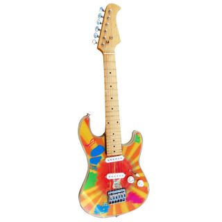 electric guitar orange from brookstone an ideal first guitar for kids
