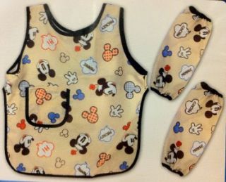 Mickey Mouse Kids Children Kitchen Apron Arm Cover Child Size