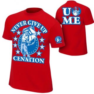 John Cena Red Persevere Kids WWE T Shirt Boys