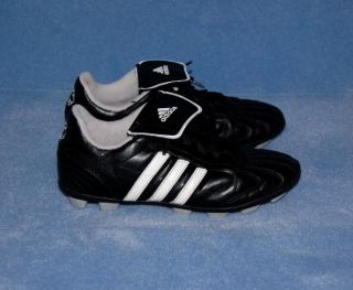 Kids Youth Adidas Soccer Cleats Black White Shoes Boy Girl Size 3 5 3