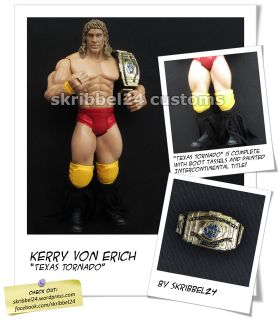 WWE Custom Texas Tornado Kerry Von Erich Classic Superstars Jakks