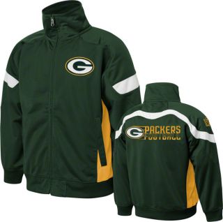 Green Bay Packers Kids 4 7 Hunter Green NFL Premier Track Jacket