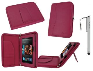 Executive Leather Case Cover with Stylus for Kindle Fire HD 7