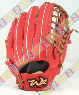 Woodz Baseball Gloves 13 Red Kip RHT Free SHIP