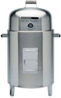 New Brinkmann Double Stainless Charcoal Smoker Grill