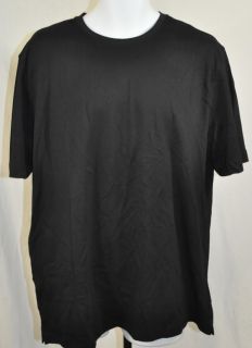 Kirkland Mens Premium Pima Cotton Short Sleeve Crew Neck T Shirt Black