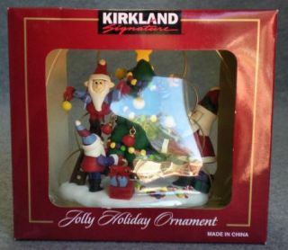 Kirkland Signatures Handcrafted Clay Santa Elves Christmas Tree