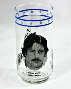 1978 Burger King Randy White Dallas Cowboys Glass