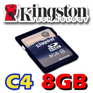 Kingston 8GB 8g SD SDHC Class 4 Secure Digital Flash Memory Card
