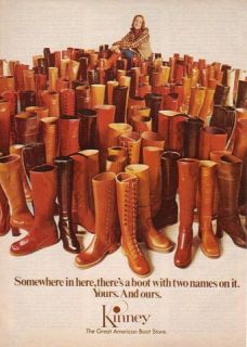 1977 Kinney Boot Boots Two Names Yours Ours Ad