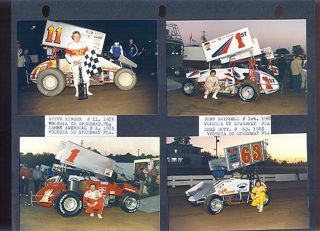 1985 Steve Kinser Jeff Swindell Jeff Gordon+ Racing Photos EX (Sku
